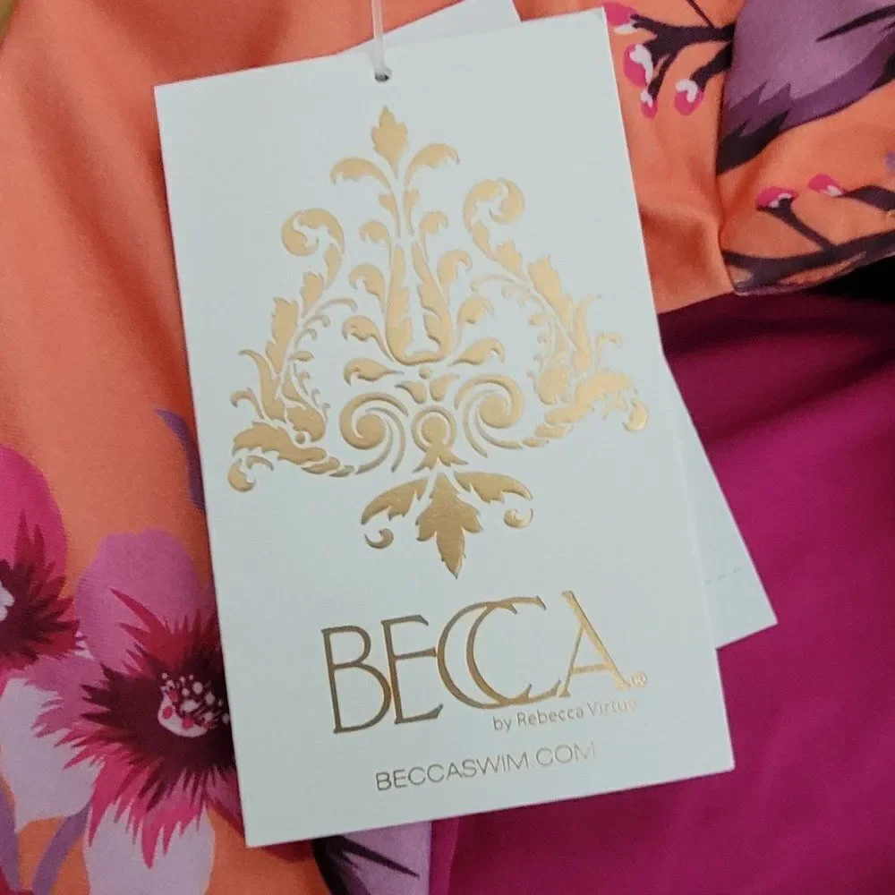 Becca Virtue In Full Bloom Arabella Floral Print One Shoulder One Piece … - Picture 14 of 14